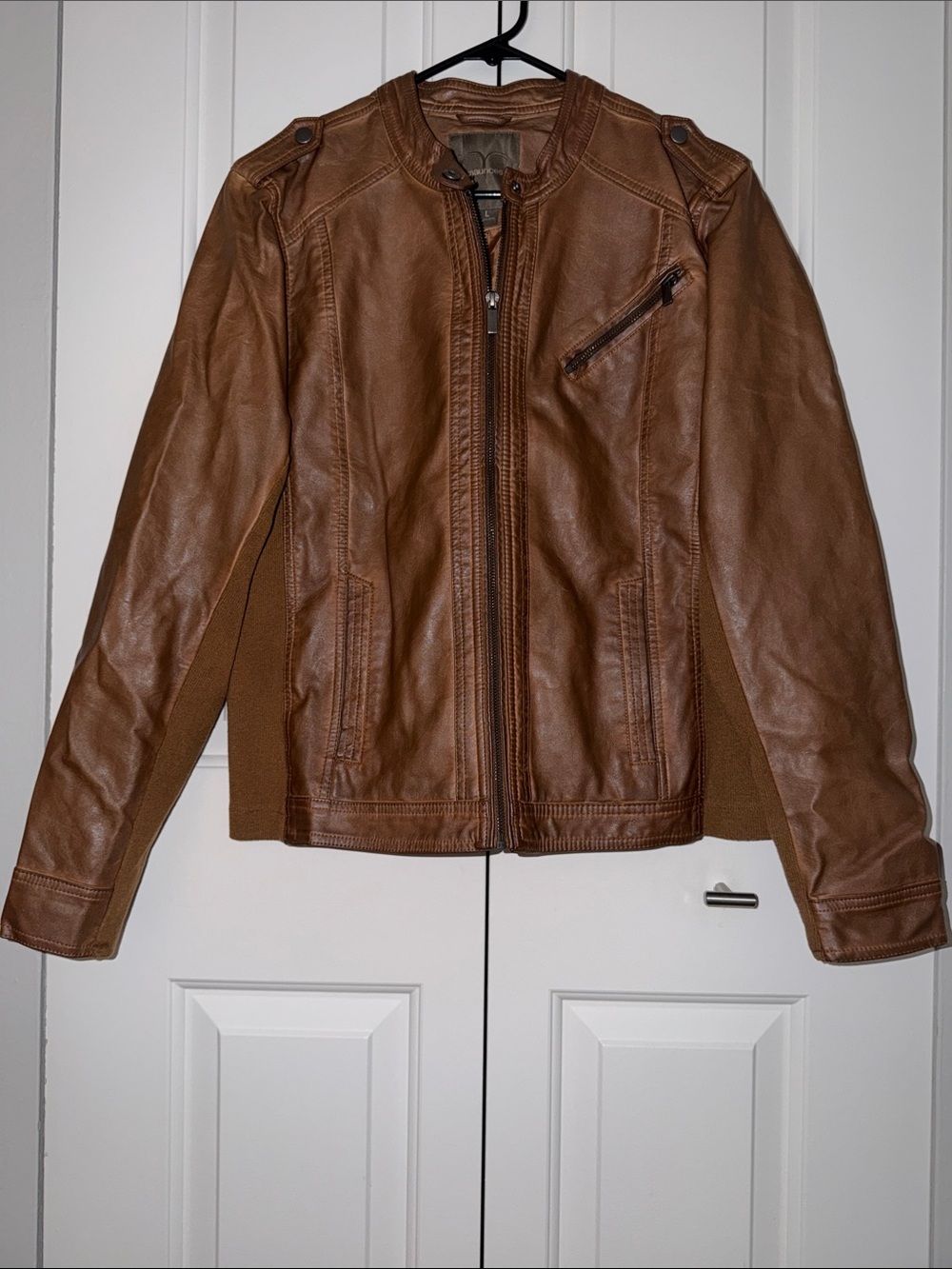 Maurices Tan Brown Faux Leather Jacket